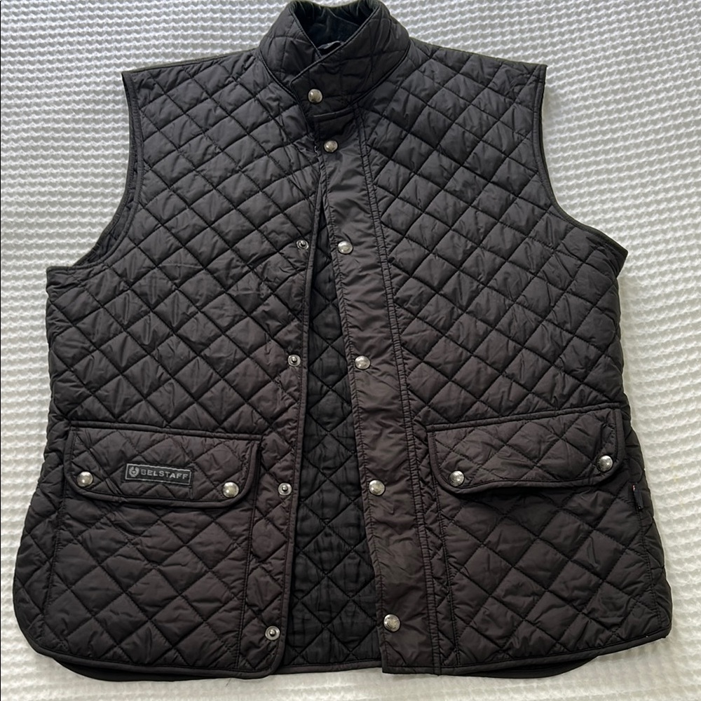 Belstaff Black Quilted Men's Vest